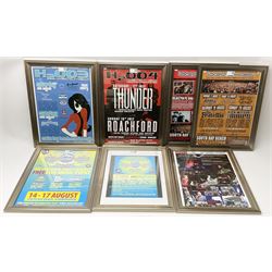 Scarborough Beached Festival - six consecutive framed posters from the years 2003-2008, and a further promotional poster from 2006, max 40cm x 30cm (7)