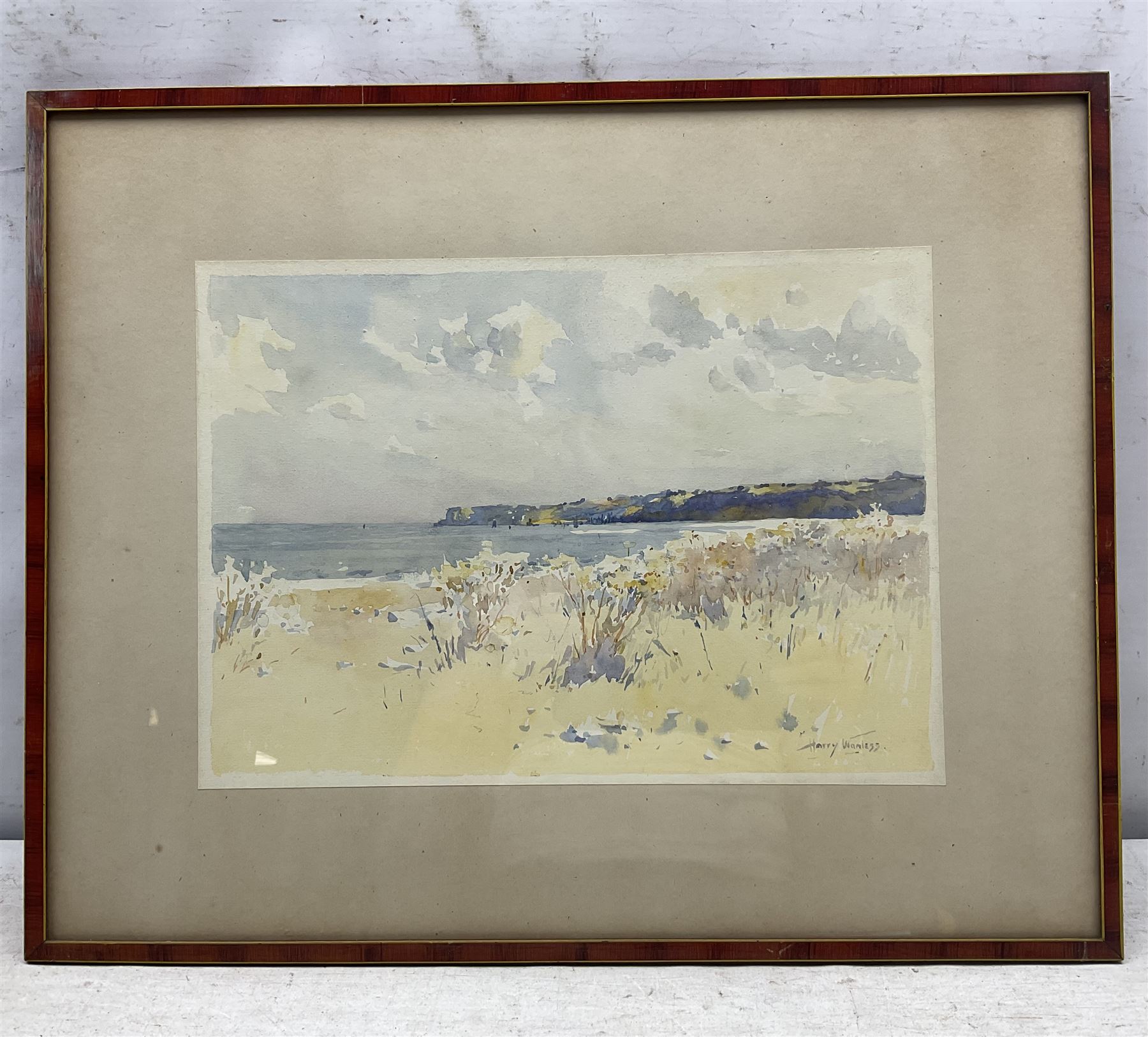 Harry Wanless (British c1872-1934): Coastal Landscape, watercolour signed 25cm x 35cm
Provenance: direct from the artist's family, part of a collection never previously seen on the market