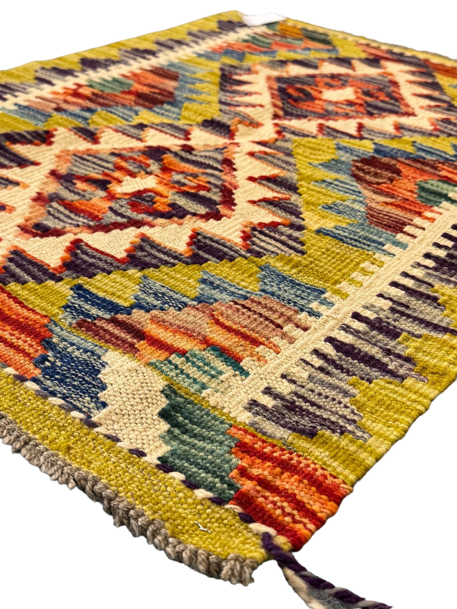 Small Chobi kilim mat 