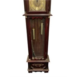 20th century chiming grandmother clock