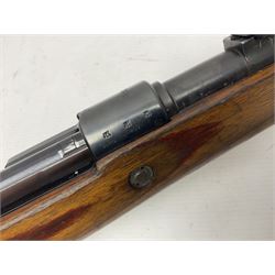 SECTION 1 FIREARMS CERTIFICATE REQUIRED - BLANK FIRING Mauser 792 by 57 Mod.98 bolt action rifle marked BYF 41, re-proofed for .308 Winchester blank firing, with 61cm (24