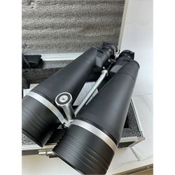 Helios Stellar-II 20x100 waterproof binoculars, in fitted case with lens caps, strap and instructions