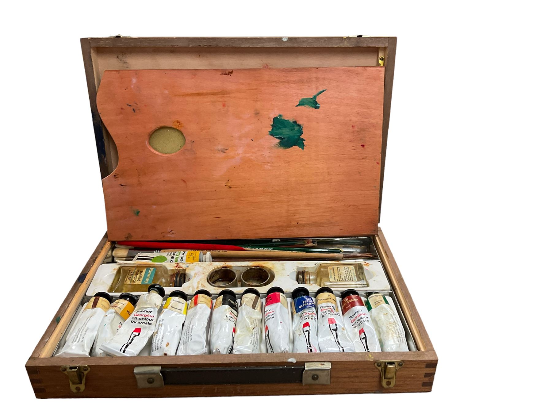 Wilson & Newton art box, together with another similar and other collectables 