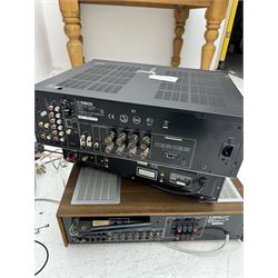 Hi-fi separates, to include Sony Current Pulse D/A Converter CD player CDP-XB930E, Yamaha Natural Sound Receiver R-S700 and a Yamaha Natural Sound Stereo Receiver CR-820