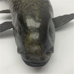 Bronze koi carp, L29cm