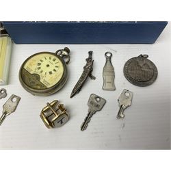 Silver jewellery, including ingot pendant, cameo ring and earrings and bracelet, together with a collection of costume brooches and necklaces, and two pocket watches