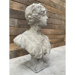 Victorian design cast bust depicting Marie-Anne