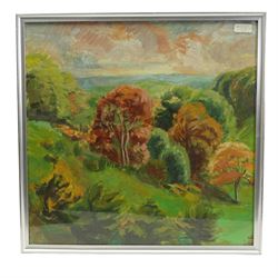 Joan Kisby (British 20th Century): Autumn Views, set of five oils on board variously signed max 49cm x 74cm (5)