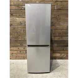 LOGIK fridge freezer - silver grey finish