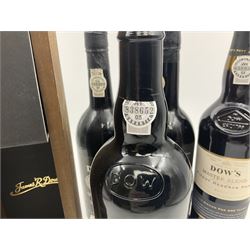 Four bottles Dow's port, comprising, 1975, 1979, Master Blend, and 2001 Quinta Do Bomfim, various contents and proof (4) 