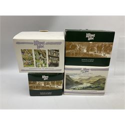 Six Lilliput Lane cottages, to include four special edition examples, including Swan and Cygnet and Hazelnut Hall, four boxed, four with deeds