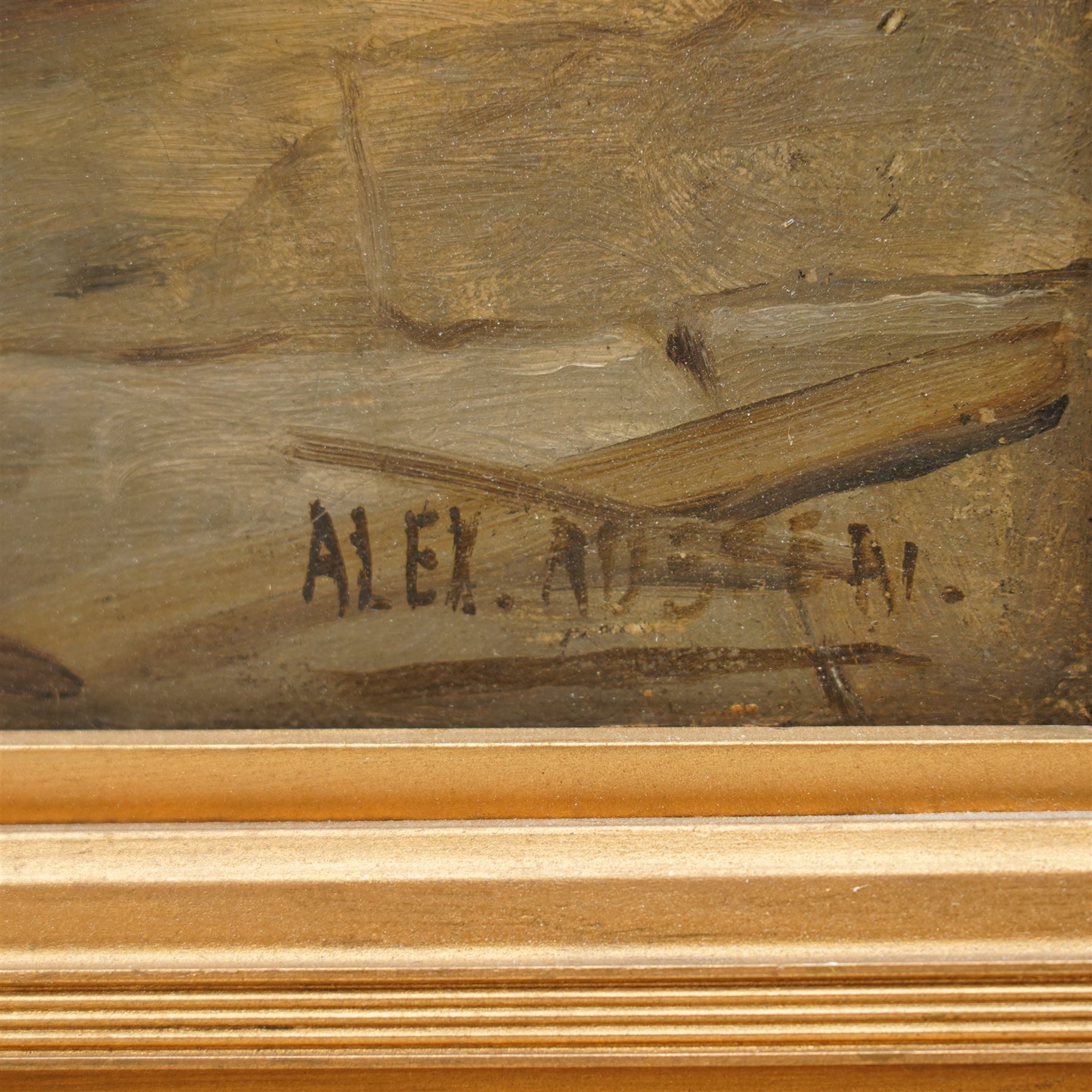 Alexander 'Alex' Austen (British 19th Century): Father and Son in a Workshop, pair oils on canvas signed 39cm x 60cm (2)