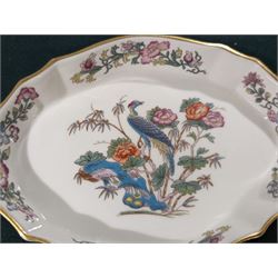 Paragon teacup and saucer, Wedgewood Kutani rose items and a Coalport Ming Rose cruet set