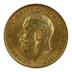 King George V 1913 gold full sovereign coin