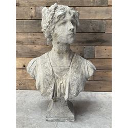 Victorian design cast bust depicting Marie-Anne