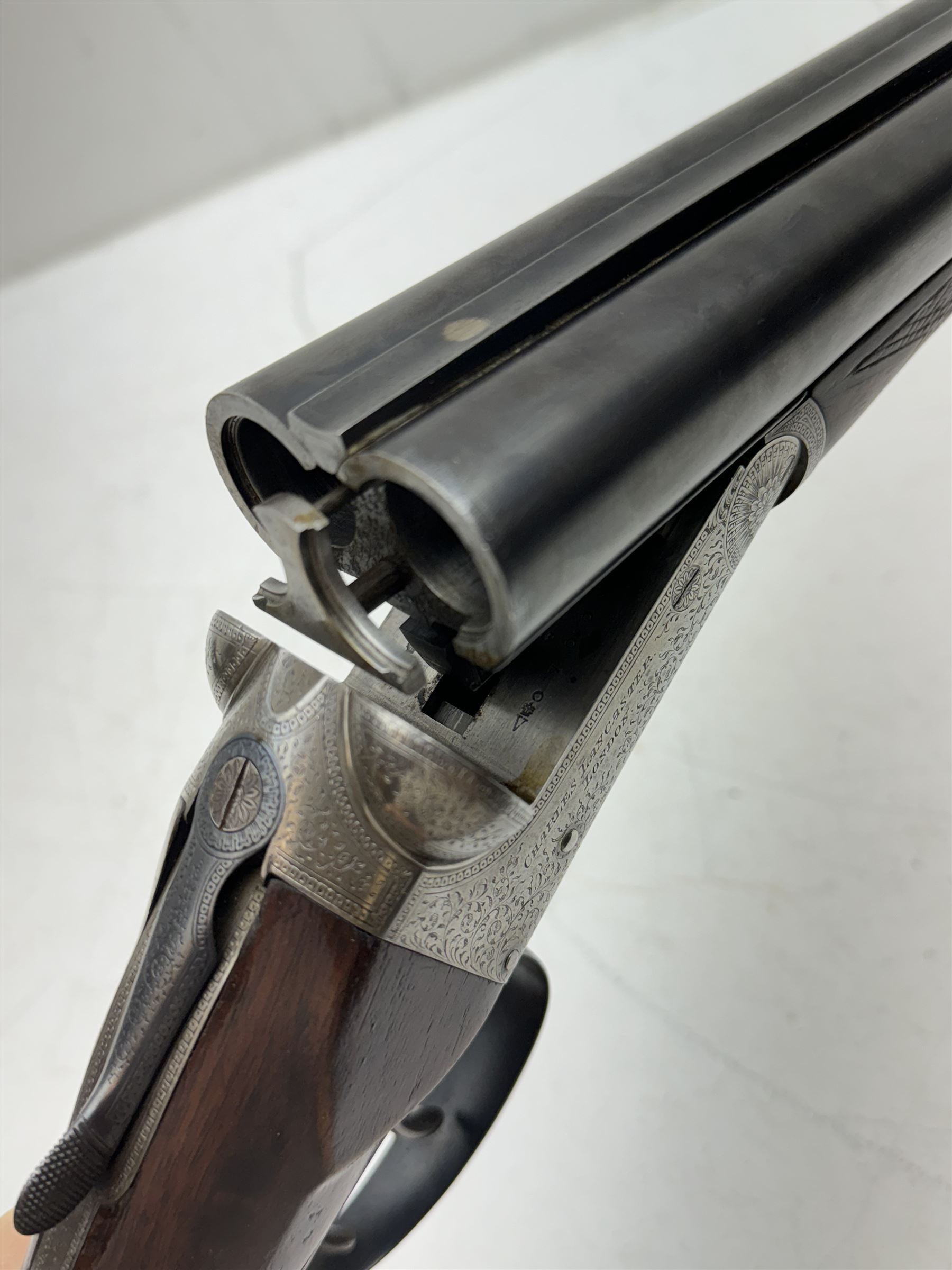 SHOTGUN CERTIFICATE REQUIRED - Charles Lancaster, 12 bore side by side shotgun, 66cm (26