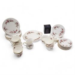 Royal Albert Lavender Rose tea service, comprising eight teacups and saucers, eight cake p...