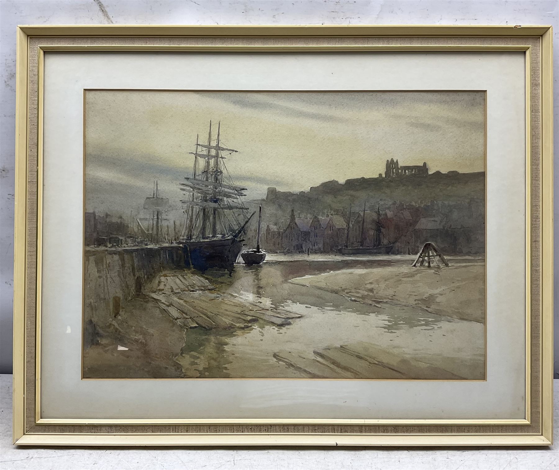 Harry Wanless (British c1872-1934): Sailing Vessels in Whitby Harbour, watercolour unsigned 34cm x 47cm
Provenance: direct from the artist's family, part of a collection never previously seen on the market