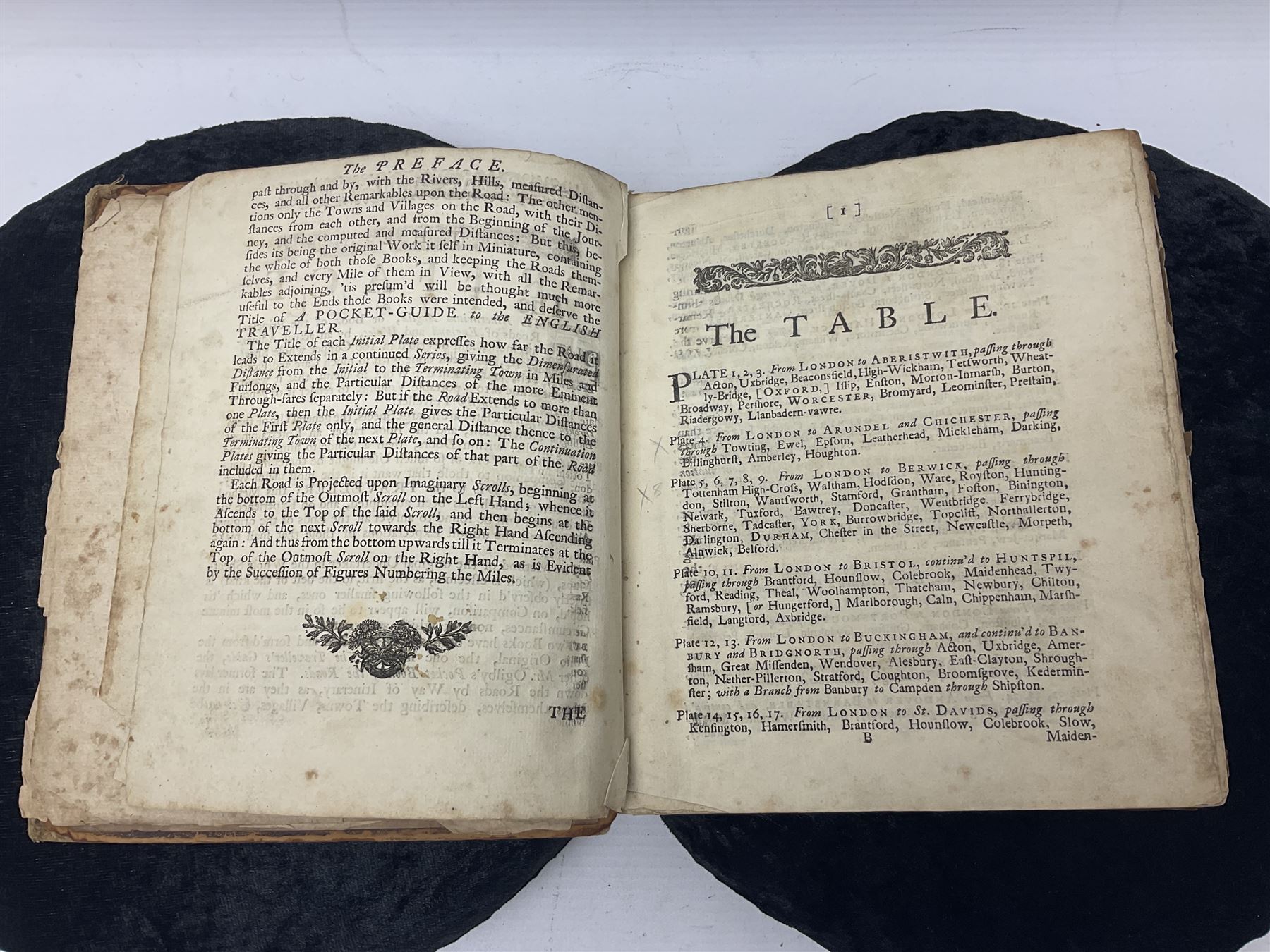 Gardner, Thomas; A Pocket Guide to the English Traveller: Being a Compleat Survey and Admeasurement of all the Principal Roads and most Considerable Cross-Roads in England and Wales..., J. Tonson & J. Watts, 1719