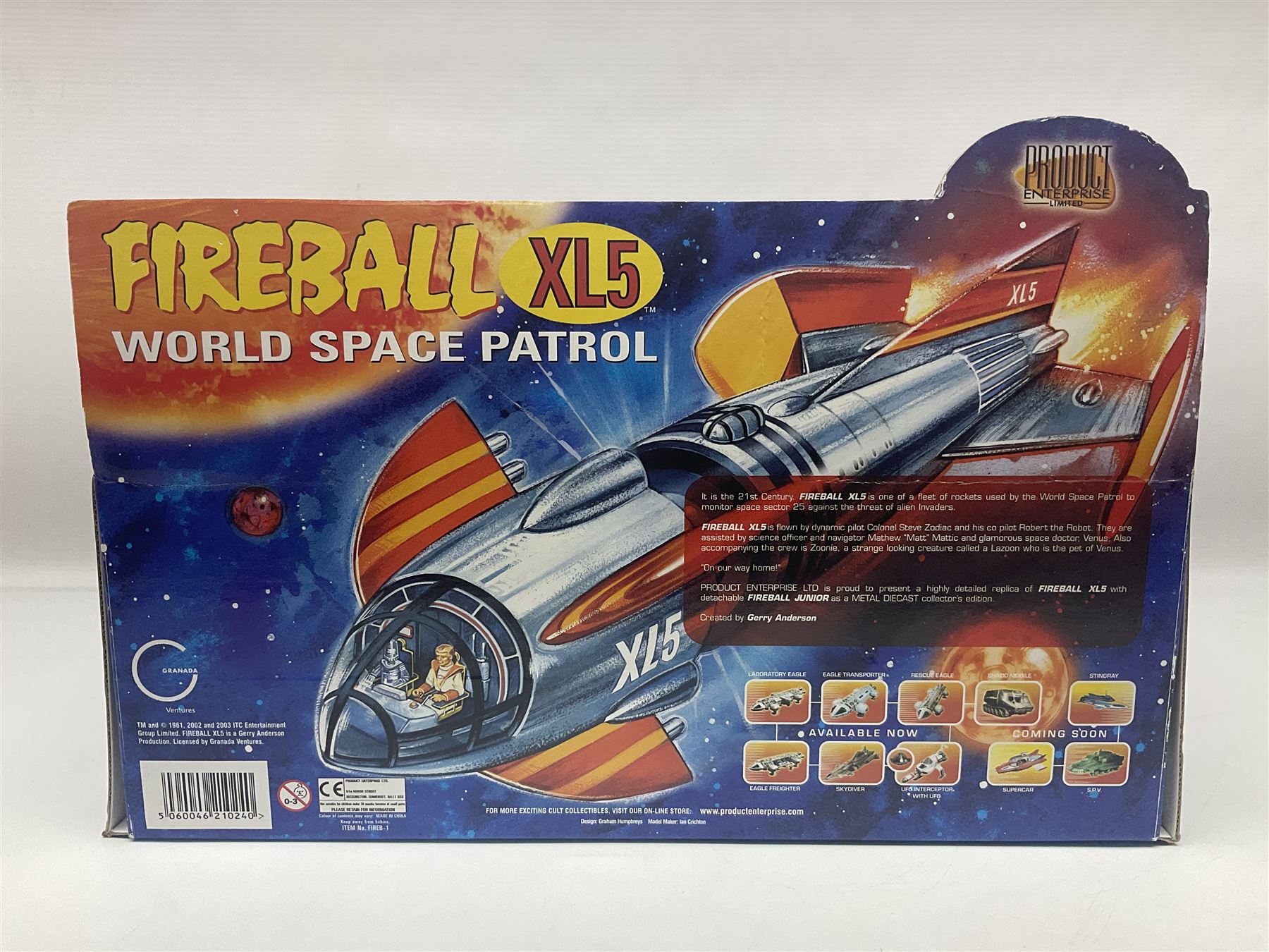 Gerry Anderson ‘Fireball XL5 World Space Patrol’ Product Enterprise 2003 in original box 