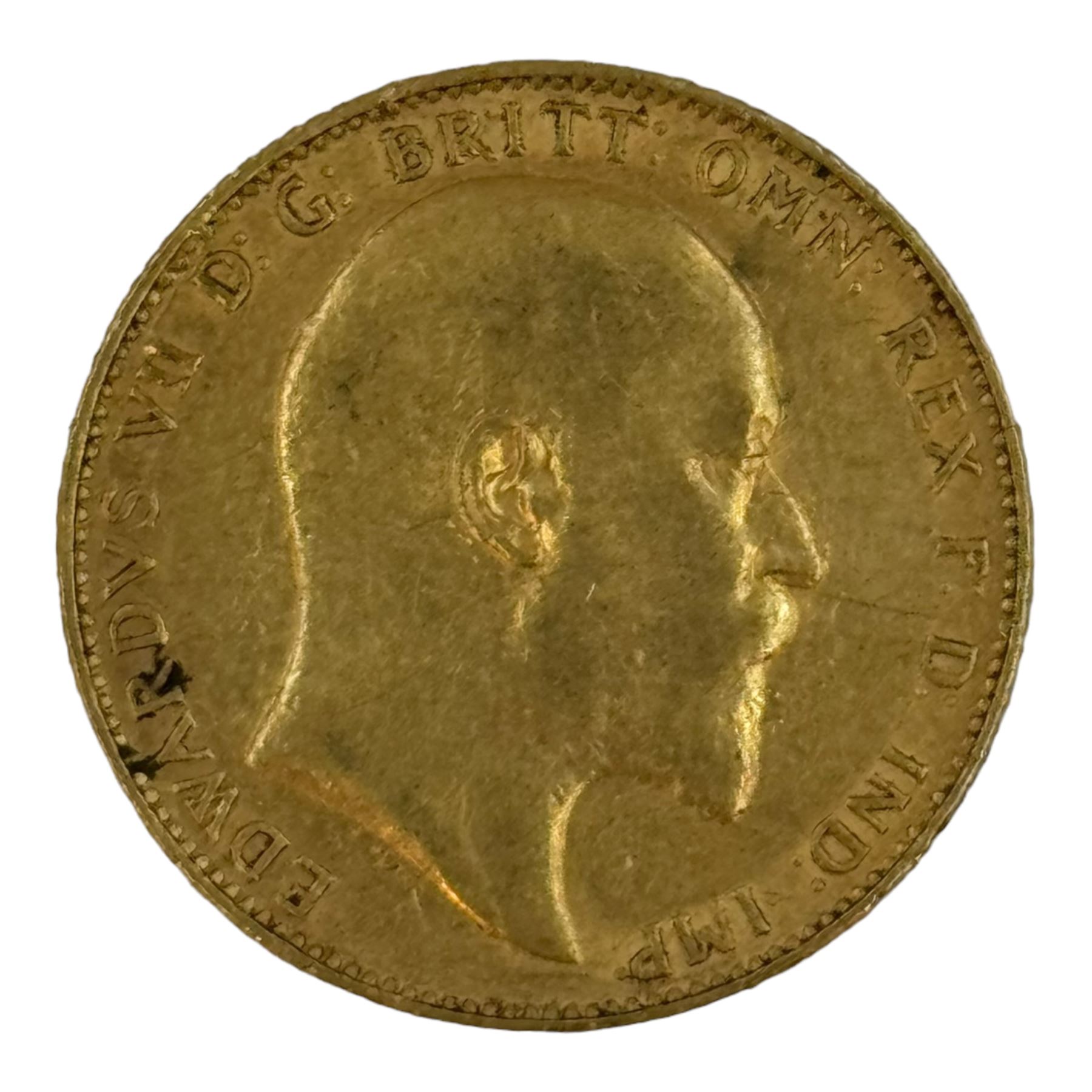 King Edward VII 1909 gold full sovereign coin