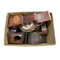 Assortment of wooden clock cases