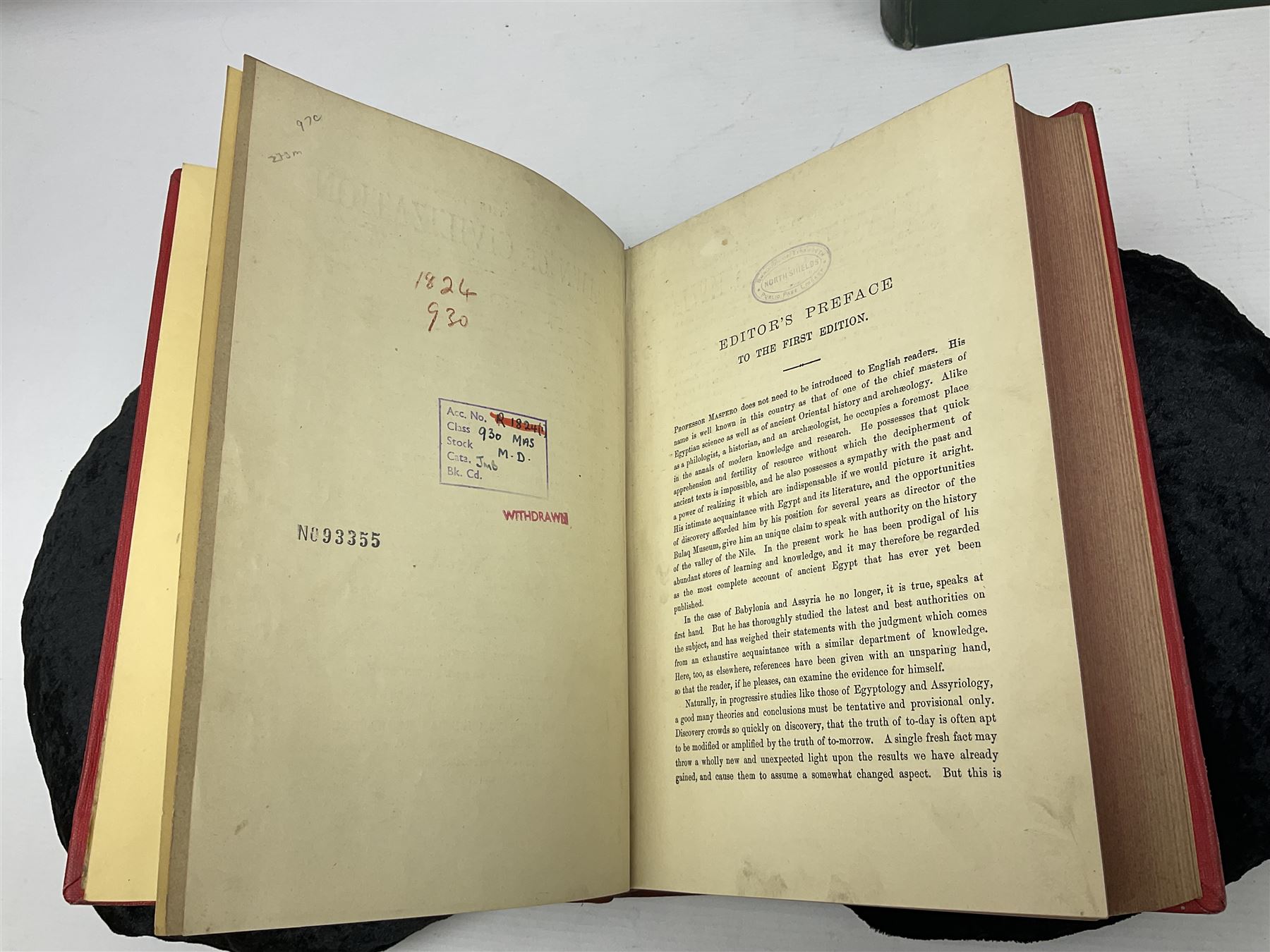 L. Valentine; Palestine Past and Present Pictorial and Descriptive, Prof Maspero; The Passing of the Empire 850 BC - 330 BC and G.Maspero; Dawn of Civilization  