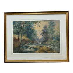 English School (19th/20th century): River Landscape, watercolour unsigned 35cm x 50cm