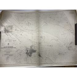 Four shipping charts depicting the River Humber 