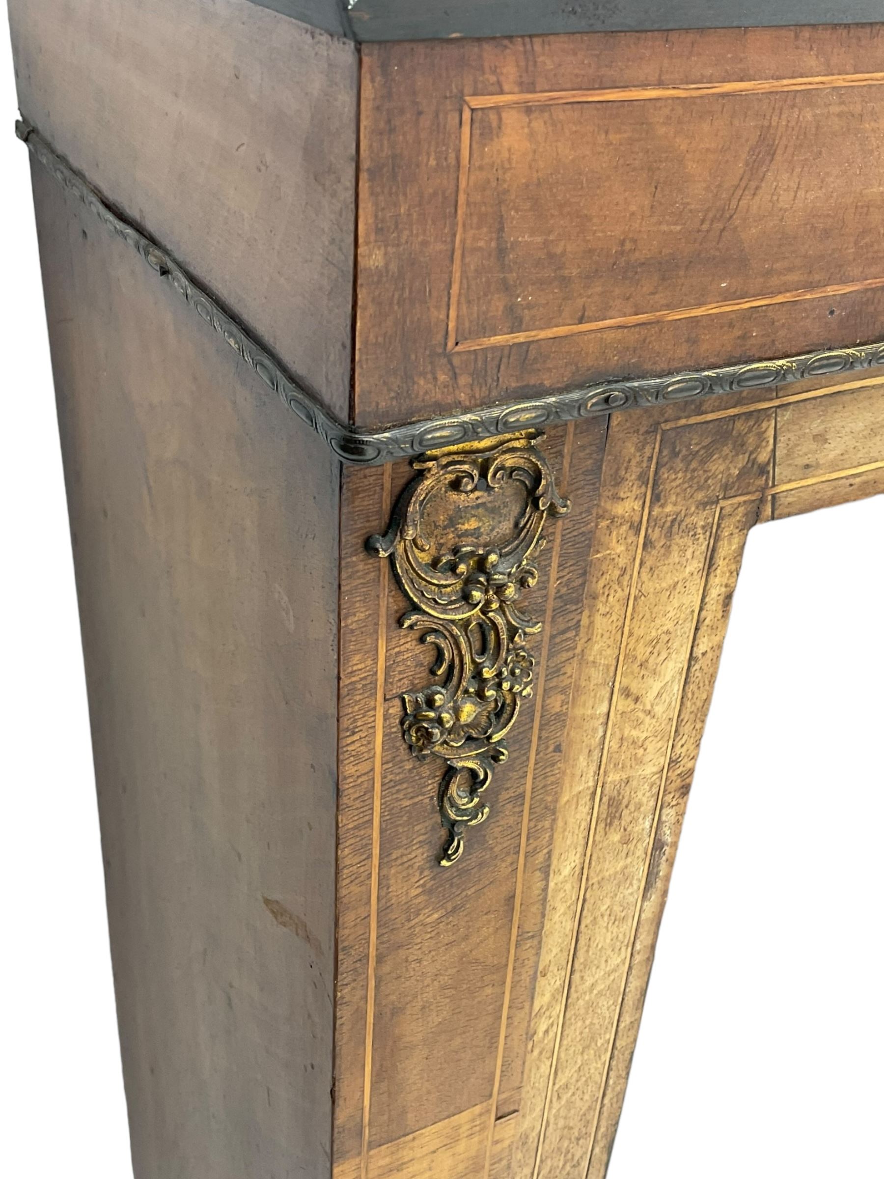 Victorian inlaid walnut pier cabinet, moulded rectangular top over single glazed door, chamfered plinth base, on turned feet 