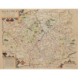 Christopher Saxton (British c1540-c1610) and William Kip (British 1588-1635): 'Lecestriae ...