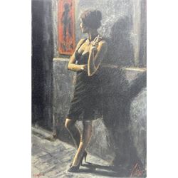 Fabian Perez (Argentinian 1967-): Study for 'Noches de Buenos Aires', limited edition artists proof print signed and numbered 10/15, 110cm x 73cm 