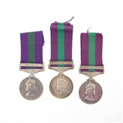 Two Elizabeth II General Service Malaya medal with clasp, awarded to '2489063 S.A.C B.R. D...