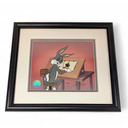 Limited edition 1993 Warner Bros animation art cel 'Ain't I A Stinker' signed by Chuck Jon...