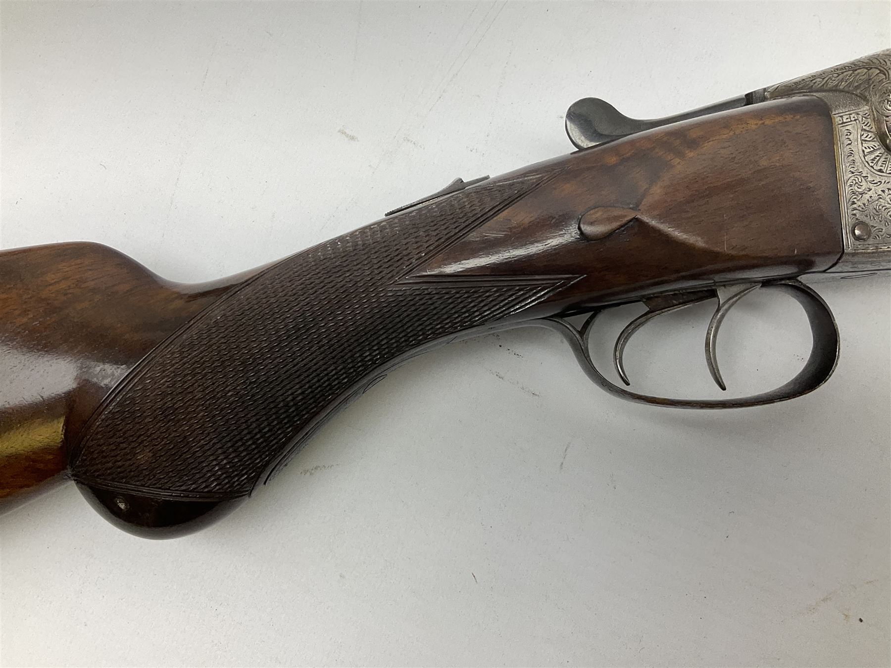 Fred Williams London & Birmingham 12-bore side-by-side double barrel box-lock non-ejector sporting gun with 2 1/2