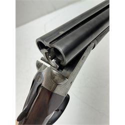 SHOTGUN CERTIFICATE REQUIRED - Charles Lancaster, 12 bore side by side shotgun, 66cm (26