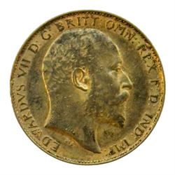 King Edward VII 1903 gold half sovereign coin