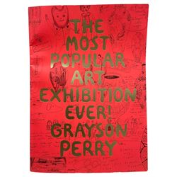 Grayson Perry RA (British 1950-): 'The Most Popular Art Exhibition Ever!', signed exhibition catalogue for  Serpentine Galleries pub. 2017