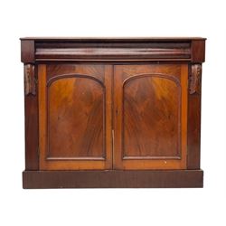 Victorian mahogany chiffonier side cabinet