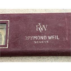 Raymond Weil gentleman's wristwatch, on leather strap, boxed 