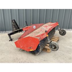 Sutton tractor mounted yard sweeper, 160cm