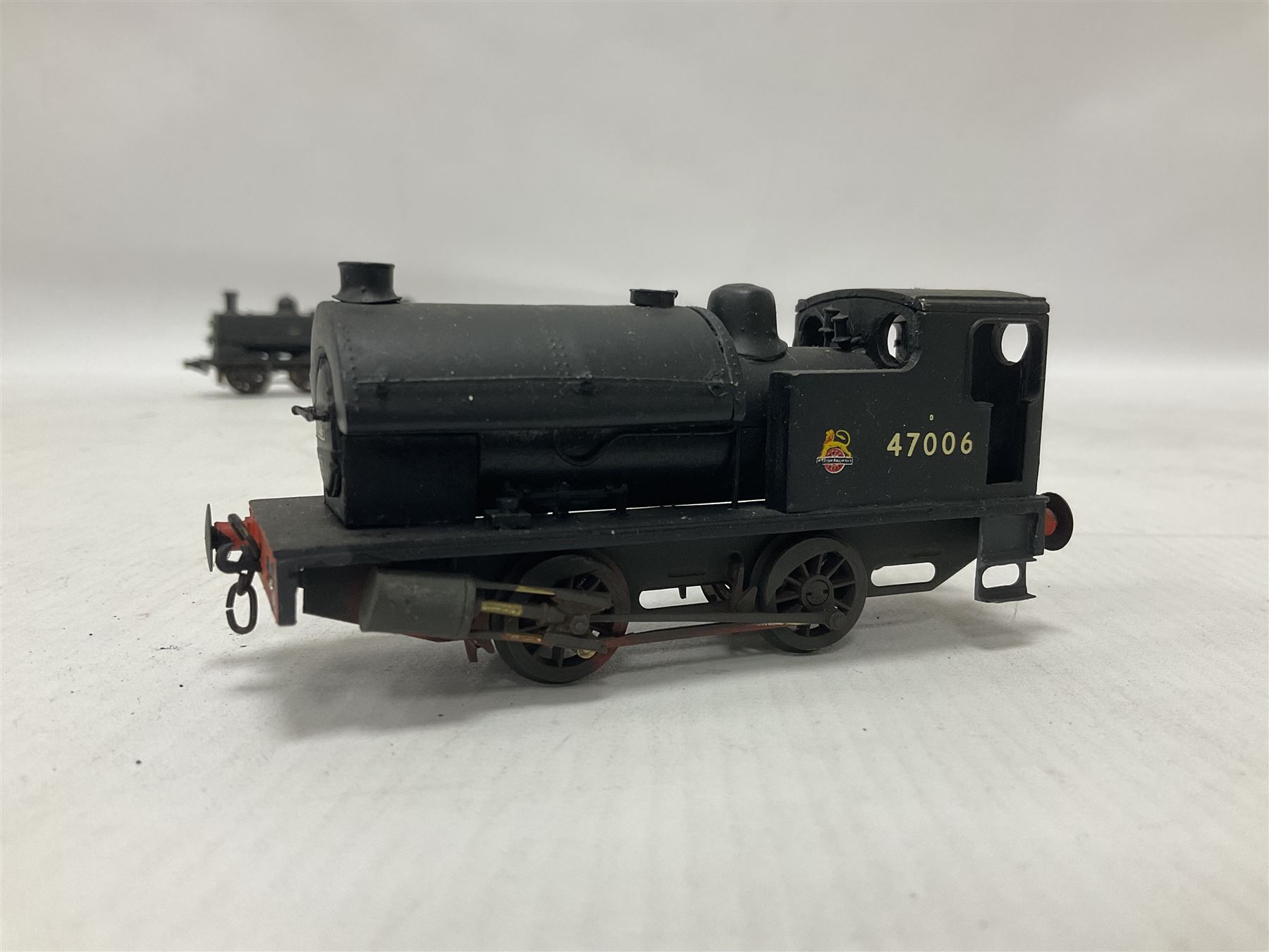 ‘00’ gauge - six kit built steam locomotives comprising Class Y7 0-4-0T no.68088 finished in BR black; Class 1116 0-4-0ST no.41516 finished in BR black; Class Y3 0-4-0T no.68175 finished in BR black; LSWR Well Tank 2-4-0WT no.30584 finished in BR black; Class 0F 0-4-0ST no.47006 finished in BR black; Class 317 (Bissel Tank) 0-4-2ST no.47862 finished in BR black (6) 