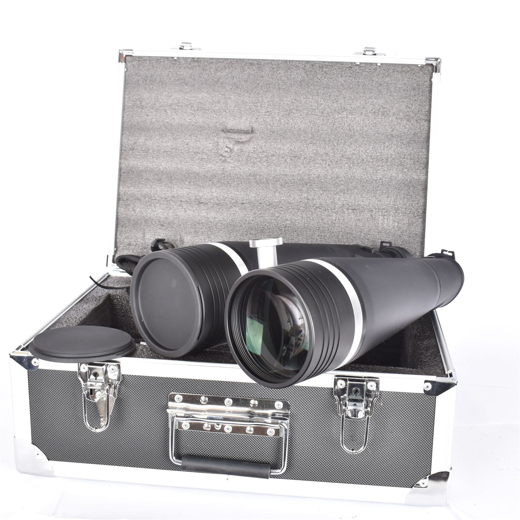 Helios Stellar-II 20x100 waterproof binoculars, in fitted case with lens caps, strap and instructions