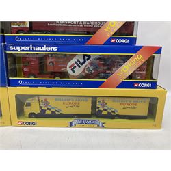 Corgi - fourteen 1:64 scale Superhaulers vehicles comprising TY86710, TY86711, two TY86712, TY86714, TY86716, TY86717, TY86718, two TY86804, TY86806, TY86902, TY87008 and TY87009 (14)