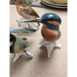 Four Karl Ens bird figurines