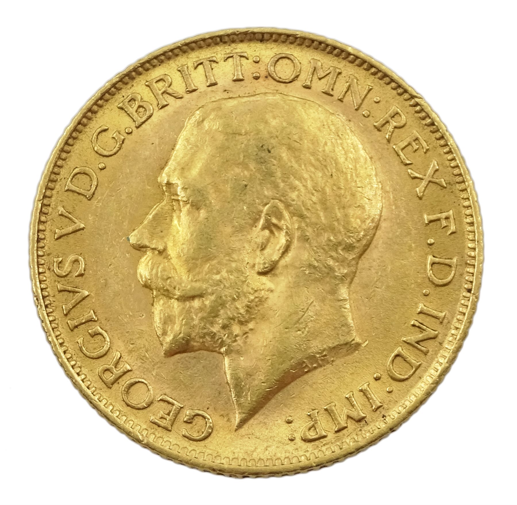 King George V 1911 gold full sovereign coin