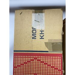 Brother knitting machine model KH-881, ribbing attachment model KR-850 and cone winder, all boxed