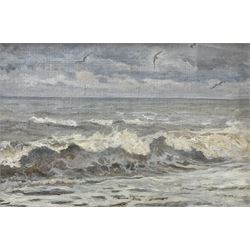 Dame Ethel Walker DBE ARA (British 1861-1951): Seascape Study with Seagulls, oil on canvas...