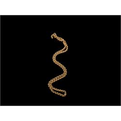 9ct gold rolo link chain, hallmarked 