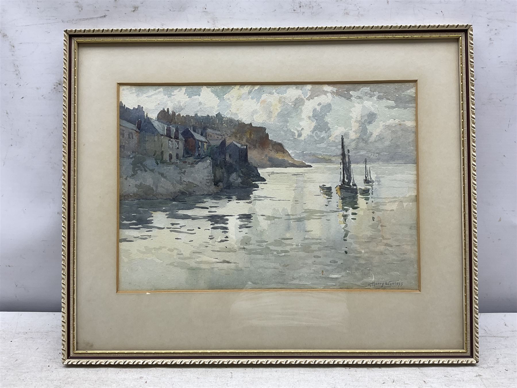 Harry Wanless (British c1872-1934): Fishing boats off the Coast, watercolour signed 23cm x 33cm
Provenance: direct from the artist's family, part of a collection never previously seen on the market